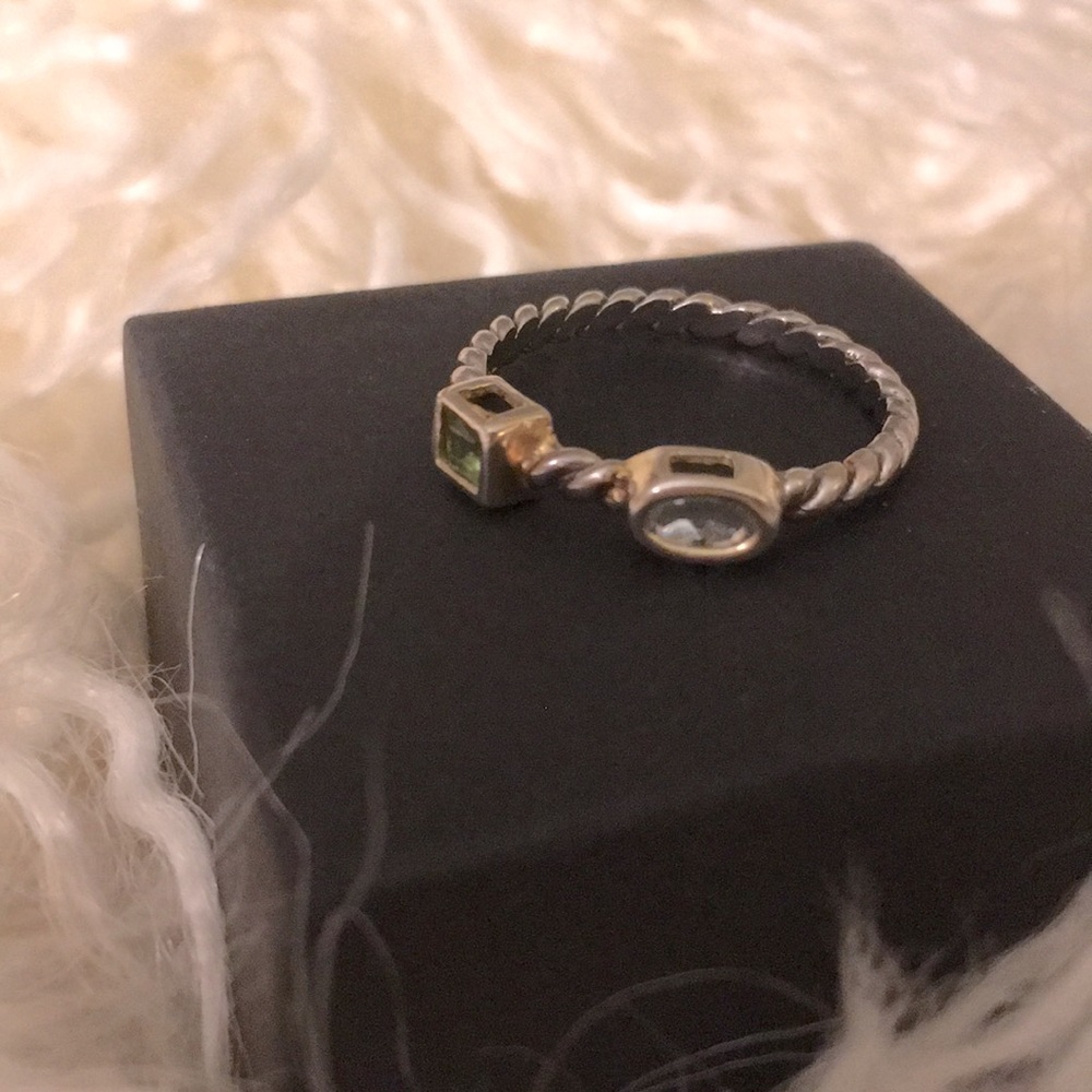 Sterling Silver Stackable Gemstone Rings - image 4